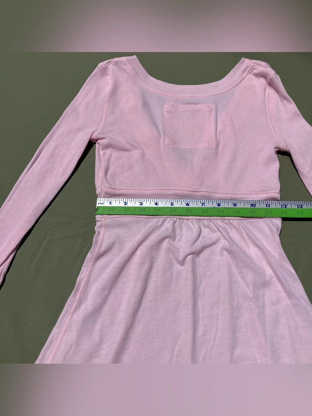 y2k Vintage Abercrombie & Fitch Light Pink Long Sleeve Babydoll Bella Swan Top S - Picture 9 of 13